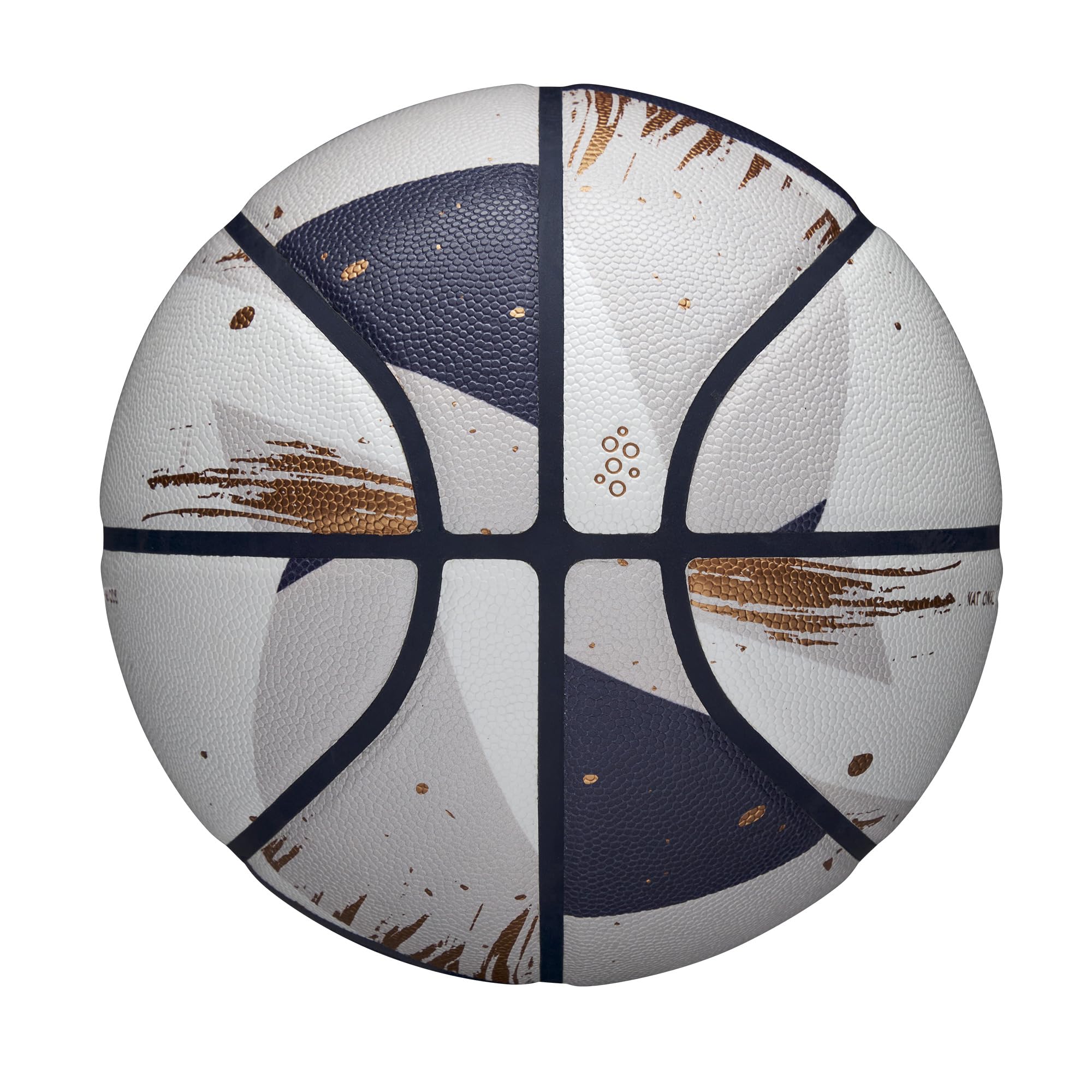 NBA at フィフティ WILSON NBA Champagne Series Basketball - White/Blue/Gold